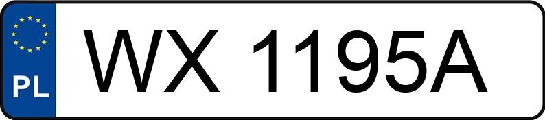 Numer rejestracyjny WX 1195A posiada KIA SPORTAGE - WX1195A