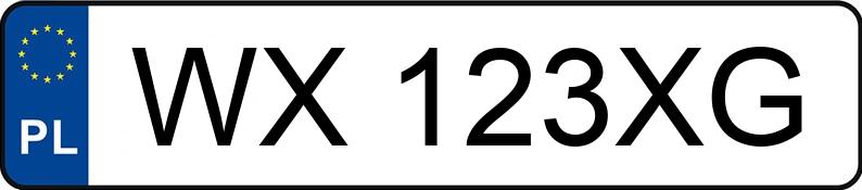 Numer rejestracyjny WX 123XG posiada BMW X5 4.8 IS - WX123XG