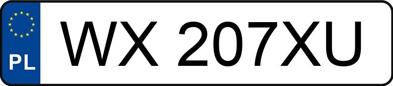Numer rejestracyjny WX 207XU posiada BMW 118D - WX207XU
