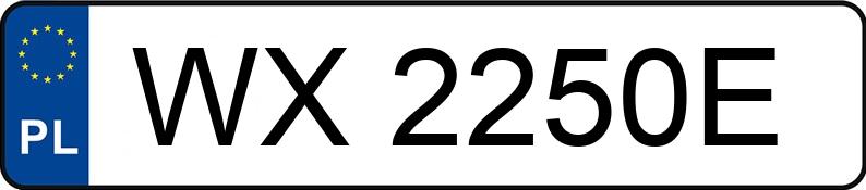 Numer rejestracyjny WX 2250E posiada SKODA SCALA - WX2250E Numer rejestracyjny WX 2250E posiada SKODA SCALA - WX2250E