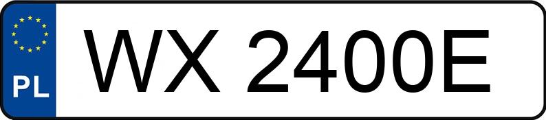 Numer rejestracyjny WX 2400E posiada MAZDA DEMIO 1.3 KAT - WX2400E