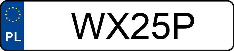 Numer rejestracyjny WX 25P posiada NYSA T 522 2.5t T 522 2.5t - WX25P