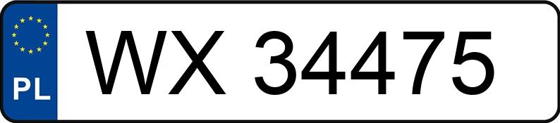 Numer rejestracyjny WX 34475 posiada PEUGEOT 206 1.4 - WX34475 Numer rejestracyjny WX 34475 posiada PEUGEOT 206 1.4 - WX34475