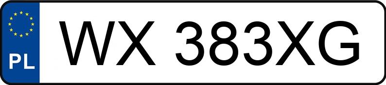 Numer rejestracyjny WX 383XG posiada BMW 320 - WX383XG Numer rejestracyjny WX 383XG posiada BMW 320 - WX383XG
