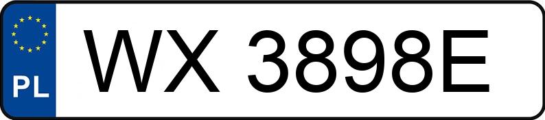 Numer rejestracyjny WX 3898E posiada SAAB 900 S - WX3898E