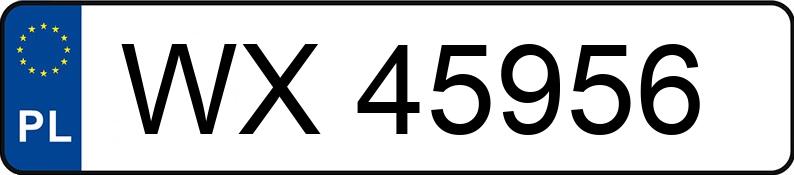 Numer rejestracyjny WX 45956 posiada KIA Sephia 1.5 MR`95 LS - WX45956