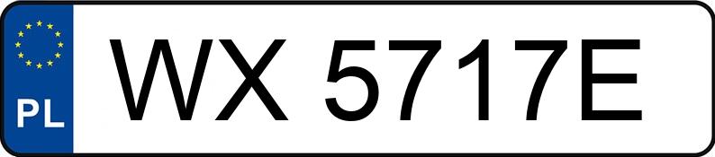 Numer rejestracyjny WX 5717E posiada RENAULT TALISMAN - WX5717E