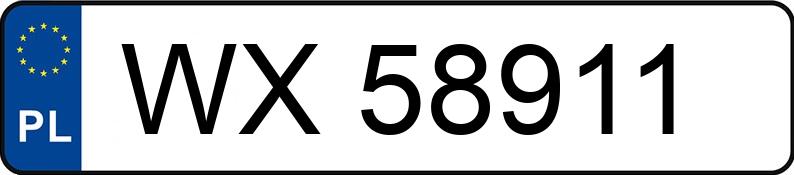 Numer rejestracyjny WX 58911 posiada PORSCHE 911 CARRERA S - WX58911