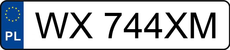 Numer rejestracyjny WX 744XM posiada FIAT BRAVO - WX744XM