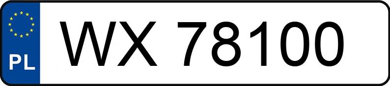 Numer rejestracyjny WX 78100 posiada PEUGEOT 206 - WX78100