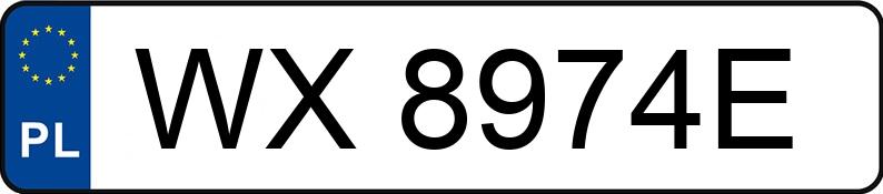 Numer rejestracyjny WX 8974E posiada AUDI A6 - WX8974E