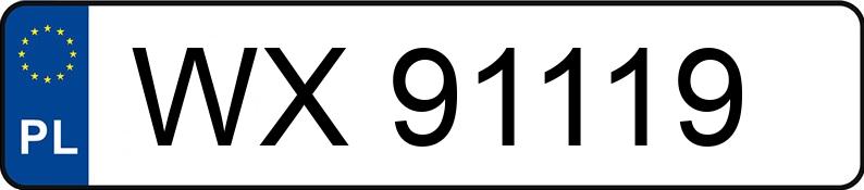Numer rejestracyjny WX 91119 posiada BMW 320i Kat. MR`98 E46 320i Kat. MR`98 E46 - WX91119