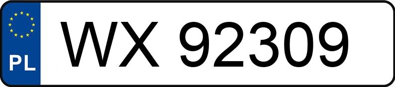 Numer rejestracyjny WX 92309 posiada MAZDA CX-3 - WX92309 Numer rejestracyjny WX 92309 posiada MAZDA CX-3 - WX92309