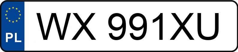 Numer rejestracyjny WX 991XU posiada MERCEDES-BENZ GL 350 - WX991XU