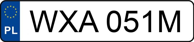 Numer rejestracyjny WXA 051M posiada PEUGEOT 206 - WXA051M Numer rejestracyjny WXA 051M posiada PEUGEOT 206 - WXA051M