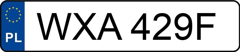 Numer rejestracyjny WXA 429F posiada VOLVO 940 2.4 TD - WXA429F Numer rejestracyjny WXA 429F posiada VOLVO 940 2.4 TD - WXA429F