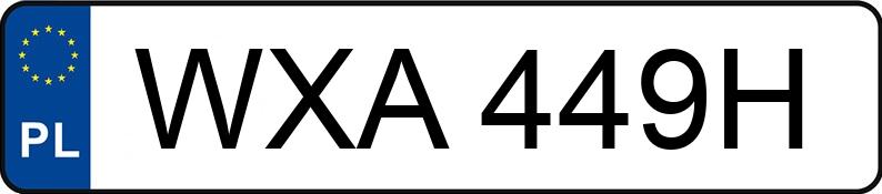 Numer rejestracyjny WXA 449H posiada DAEWOO MATIZ JOY - WXA449H