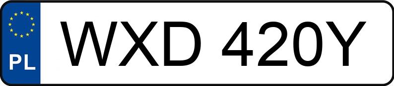 Numer rejestracyjny WXD 420Y posiada HYUNDAI ACCENT 1.5 KAT - WXD420Y