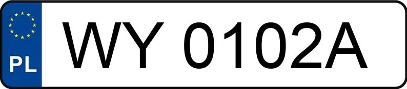 Numer rejestracyjny WY 0102A posiada VOLKSWAGEN TOUAREG - WY0102A