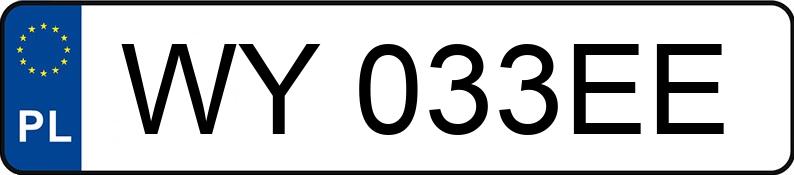 Numer rejestracyjny WY 033EE posiada FIAT PUNTO - WY033EE