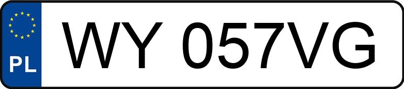 Numer rejestracyjny WY 057VG posiada MAZDA 6 - WY057VG