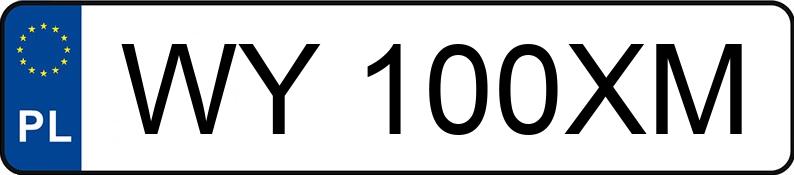 Numer rejestracyjny WY 100XM posiada VOLKSWAGEN GOLF - WY100XM