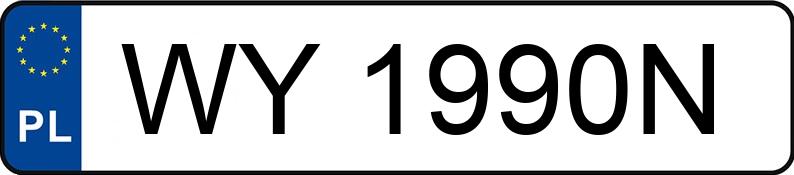 Numer rejestracyjny WY 1990N posiada VOLKSWAGEN GOLF - WY1990N Numer rejestracyjny WY 1990N posiada VOLKSWAGEN GOLF - WY1990N