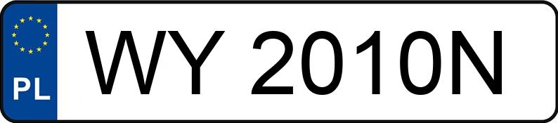 Numer rejestracyjny WY 2010N posiada BMW 750 - WY2010N