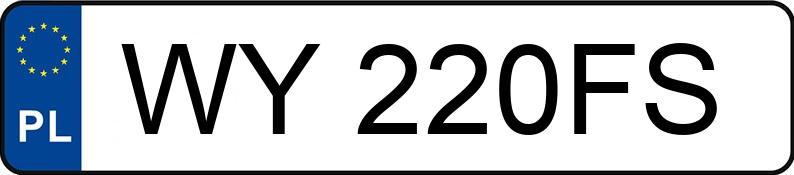 Numer rejestracyjny WY 220FS posiada BMW 330i MR`16 E6 F30 - WY220FS Numer rejestracyjny WY 220FS posiada BMW 330i MR`16 E6 F30 - WY220FS