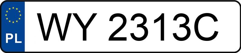 Numer rejestracyjny WY 2313C posiada MITSUBISHI LANCER - WY2313C