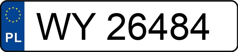 Numer rejestracyjny WY 26484 posiada RENAULT LAGUNA GRANDTOUR - WY26484