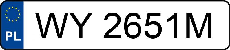 Numer rejestracyjny WY 2651M posiada ALFA ROMEO 159 - WY2651M