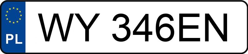 Numer rejestracyjny WY 346EN posiada PORSCHE MACAN - WY346EN