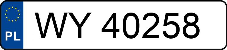 Numer rejestracyjny WY 40258 posiada PEUGEOT 206 1.4 HDI MR`03 E3 XR Presence - WY40258