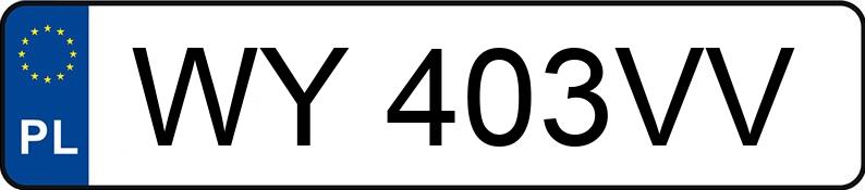 Numer rejestracyjny WY 403VV posiada BMW 316 - WY403VV Numer rejestracyjny WY 403VV posiada BMW 316 - WY403VV