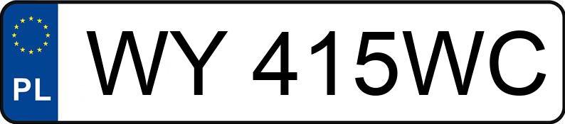 Numer rejestracyjny WY 415WC posiada BRENDERUP 18 - WY415WC