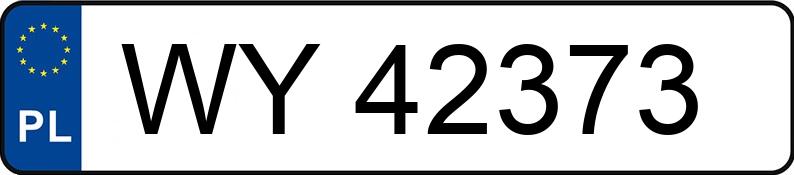 Numer rejestracyjny WY 42373 posiada VOLKSWAGEN GOLF - WY42373