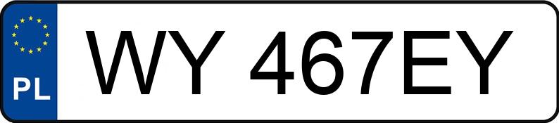 Numer rejestracyjny WY 467EY posiada BMW X4 M40I - WY467EY