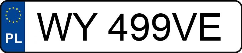 Numer rejestracyjny WY 499VE posiada HONDA CR-V - WY499VE