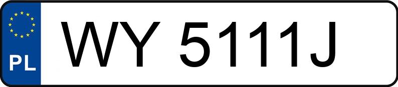 Numer rejestracyjny WY 5111J posiada TOYOTA PRIUS - WY5111J Numer rejestracyjny WY 5111J posiada TOYOTA PRIUS - WY5111J
