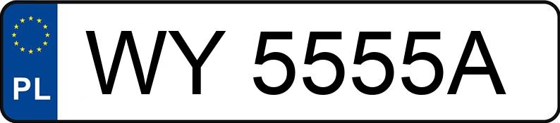 Numer rejestracyjny WY 5555A posiada AUDI A4 - WY5555A