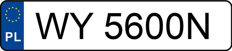 Numer rejestracyjny WY 5600N posiada MERCEDES-BENZ S 560 - WY5600N