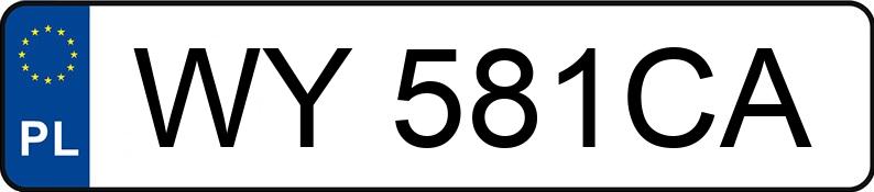 Numer rejestracyjny WY 581CA posiada FIAT PANDA VAN - WY581CA