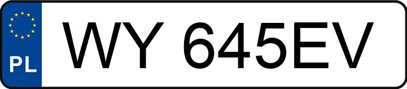 Numer rejestracyjny WY 645EV posiada PORSCHE PANAMERA 4 E-HYBRID - WY645EV