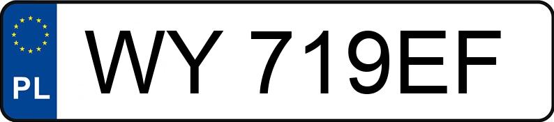 Numer rejestracyjny WY 719EF posiada BMW 316 I 1.6 KAT - WY719EF