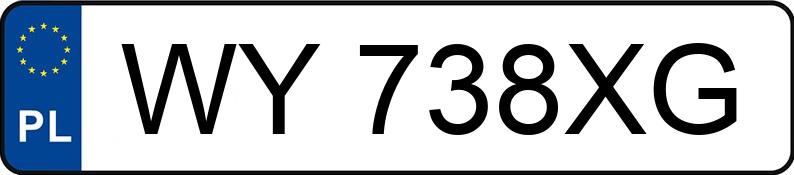 Numer rejestracyjny WY 738XG posiada VOLKSWAGEN GOLF - WY738XG