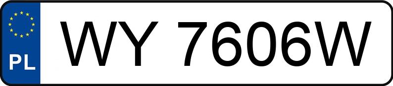 Numer rejestracyjny WY 7606W posiada BMW 740 Diesel DPF MR`15 E6 G11/G12 xDrive Steptronic - WY7606W