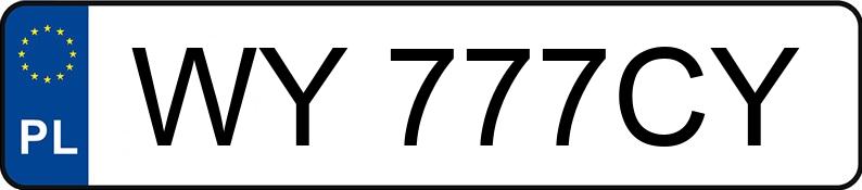 Numer rejestracyjny WY 777CY posiada BMW 740 Diesel MR`23 E6d/e G70 xDrive Steptronic - WY777CY Numer rejestracyjny WY 777CY posiada BMW 740 Diesel MR`23 E6d/e G70 xDrive Steptronic - WY777CY