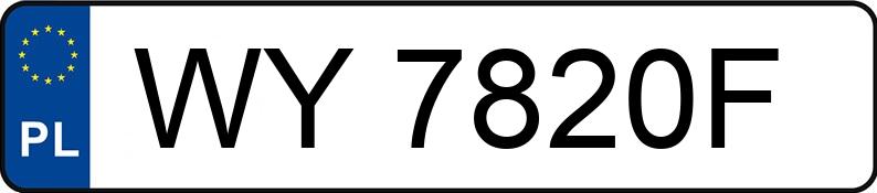 Numer rejestracyjny WY 7820F posiada VOLVO XC60 - WY7820F