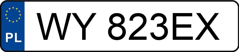 Numer rejestracyjny WY 823EX posiada SKODA SUPERB - WY823EX